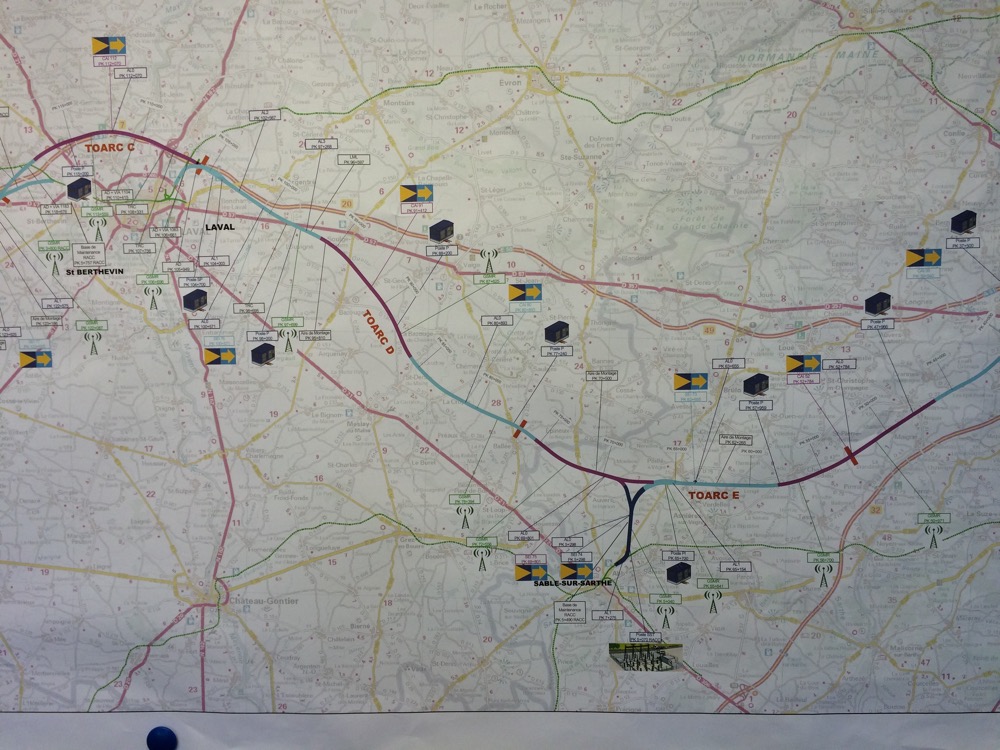 Extrait de la carte des chantiers (1)  (A. EDDI®)